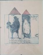 Vier handgesigneerde etsen op papier Karin Campfens '90, Antiek en Kunst, Ophalen of Verzenden