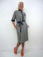 *Abfab Vintage Katoenen Jurk 46*, Sporting Dress, Blauw, Maat 46/48 (XL) of groter, Ophalen of Verzenden