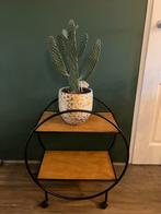 Vintage design  trolley rond, Ophalen, Gebruikt, 50 tot 100 cm, Rond