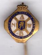 ANWB wegenwacht email op koper speldje 13x15 ( U_152 ), Verzamelen, Speldjes, Pins en Buttons, Verzenden, Zo goed als nieuw, Transport