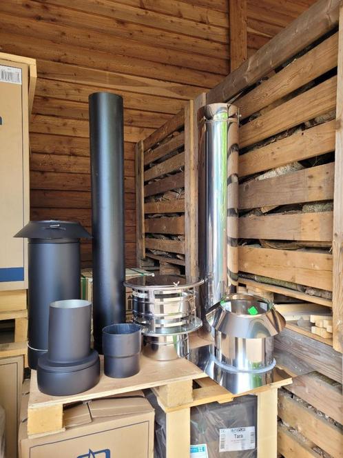 Rook kanalen, Rook gas afvoer,Dubbel en Enkelwandig buisen, Huis en Inrichting, Kachels, Nieuw, Vrijstaand, Houtkachel, Hout, Ophalen of Verzenden