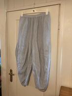 Aparte grijze wijde linnen broek van Moonshine, maat 50 / 2, Kleding | Dames, Grote Maten, Verzenden, Zo goed als nieuw, Moonshine