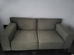 Olijfgroene bank stof - gratis ophalen, Ophalen, 150 tot 200 cm, Tweepersoons, 75 tot 100 cm