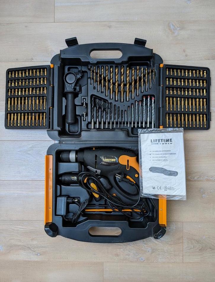 NIEUW klopboor, accuboor, snoerloze schroevendraaier set, Doe-het-zelf en Verbouw, Gereedschap | Boormachines, Nieuw, Boor- en Schroefmachine