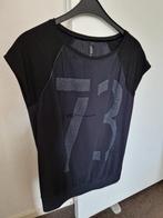 Zip 73 shirt in travelstof, Kleding | Dames, Ophalen of Verzenden, Zo goed als nieuw, Maat 36 (S), Zwart