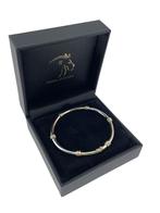 Tricolor Gouden Schakel Armband Holle Buis 18.5 cm / 14.4 g, Sieraden, Tassen en Uiterlijk, Armbanden, Onbekend, Ophalen of Verzenden