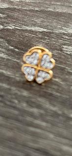 Mooie broche klavertje vier, Overige materialen, Minder dan 4 cm, Ophalen of Verzenden, Zo goed als nieuw