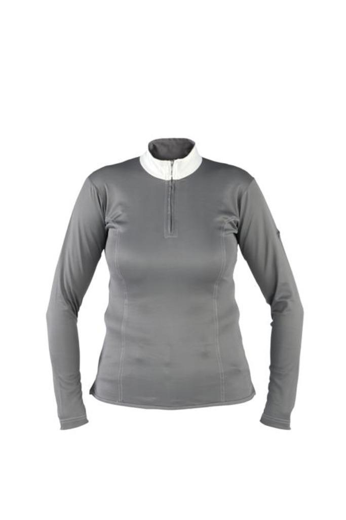 Antraciet grijs Horka Windsor wedstrijdshirt maat XS, Dieren en Toebehoren, Paardrijkleding, Nieuw, Dames, Kinderen, Bovenkleding