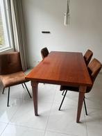 Eettafel met 4 stoelen - Mooie set!, Huis en Inrichting, Tafels | Eettafels, Ophalen, Gebruikt, 50 tot 100 cm, 150 tot 200 cm