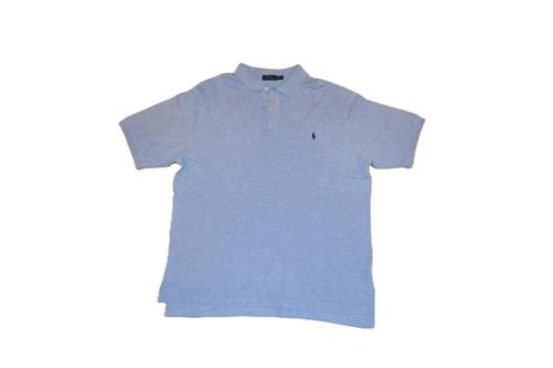 Polo Ralph Lauren licht blauw grijs pique lang 2XL XXL, Kleding | Heren, Polo's, Zo goed als nieuw, Overige maten, Blauw, Ophalen of Verzenden
