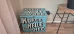 Vintage grote kist koffie Van Nelle blik, Verzamelen, Ophalen of Verzenden