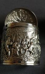 Vintage verzilverde theebus Herbert Hooijkaas, Antiek en Kunst, Antiek | Goud en Zilver, Ophalen of Verzenden, Zilver