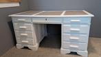 Stevig houten, wit bureau 1,60x0,91x 0,80, Huis en Inrichting, Ophalen, Gebruikt, Bureau