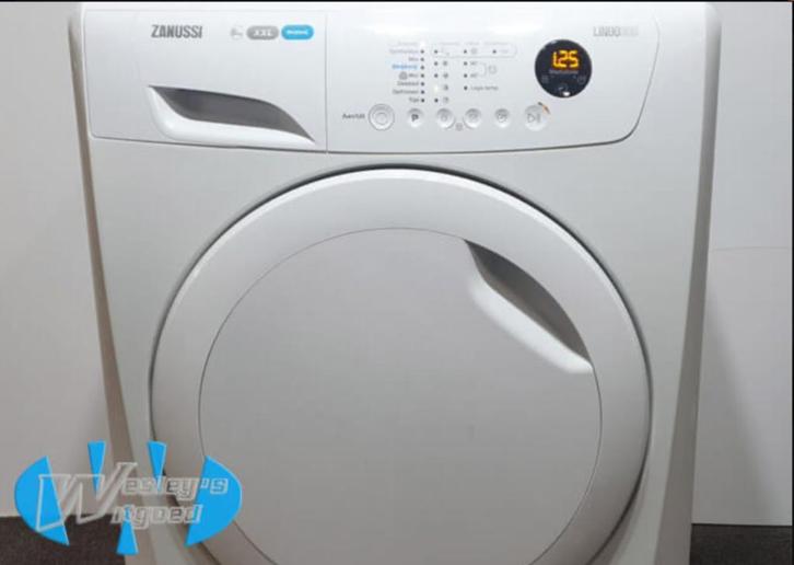 Zanussi condensdroger 7kg 225,- Wesley's Witgoed, Witgoed en Apparatuur, Wasdrogers, Gebruikt, Condens, Voorlader, 6 tot 8 kg