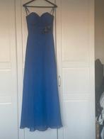 Strapless gala jurk- maat 38- zo goed als nieuw, Maat 38/40 (M), Galajurk, Blauw, Ophalen of Verzenden