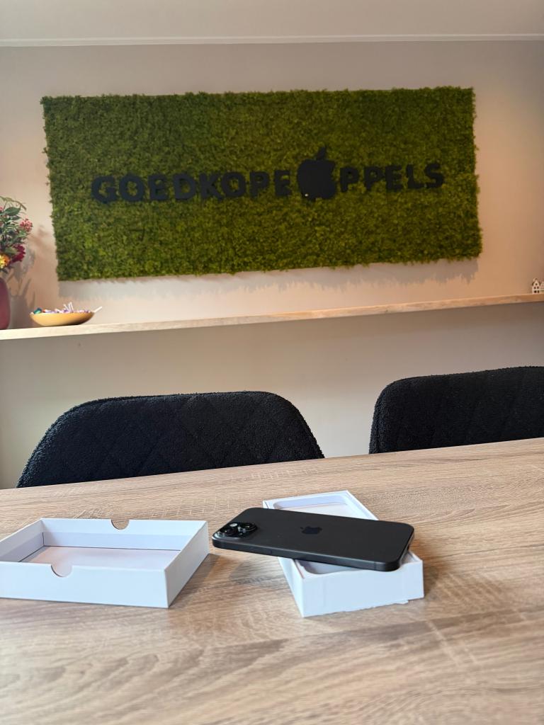 iPhone 15 Plus 128GB Zwart | 100% accu, Ophalen, 128 GB, Apple, Zwart