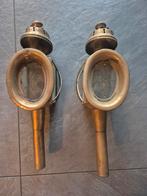 Koperen Koets Lantaarns - Set van Twee, Antiek en Kunst, Ophalen