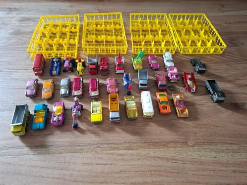 Matchbox auto's 31 stuks Met 4 mandjes / rekjes, Antiek en Kunst, Antiek | Speelgoed, Ophalen of Verzenden