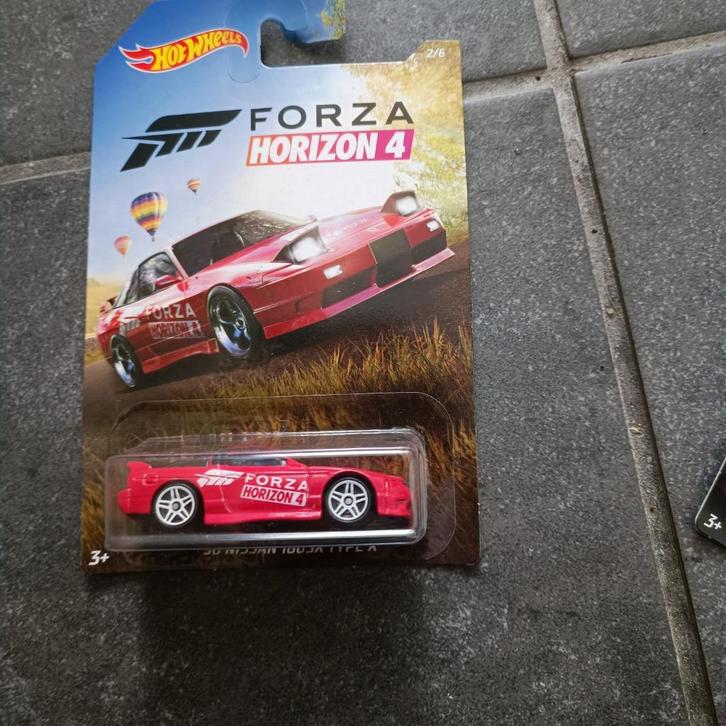2018 Hot Wheels Forza Horizon 4 ‘96 Nissan 180 SX TYPE X, Hobby en Vrije tijd, Modelauto's | Overige schalen, Nieuw, Auto, Ophalen of Verzenden
