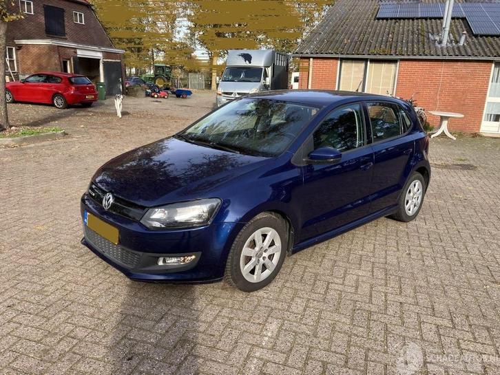 Volkswagen Polo 1.2 TDI (bj 2010), Auto diversen, Schadeauto's, Volkswagen, Handgeschakeld, Diesel, Hatchback, Blauw
