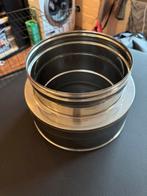 Kachelpijp verloopstuk dubbelwandig, Ophalen of Verzenden, Nieuw