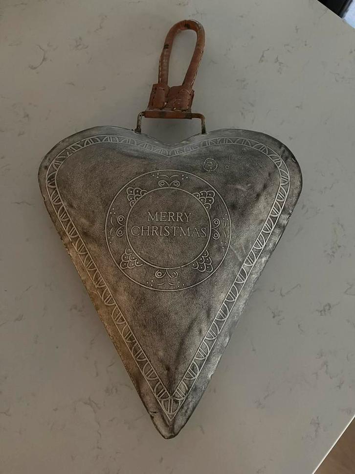 Kerstdecoratie voor op de deur. Prachtig hart met tekst., Diversen, Kerst, Zo goed als nieuw, Ophalen of Verzenden