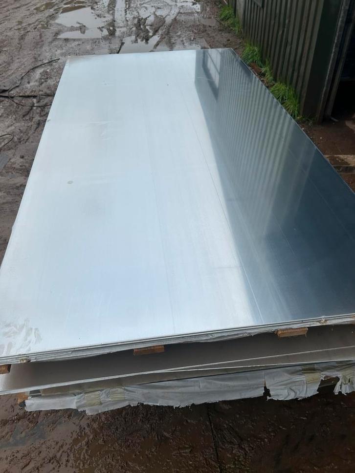 Aluminium Gladde plaat 2500x1250x5 mm, Doe-het-zelf en Verbouw, Platen en Panelen, Zo goed als nieuw, Overige materialen, Minder dan 20 mm