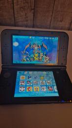 New 3DS XL - Zwart - Modded - Zo goed als nieuw, Spelcomputers en Games, Spelcomputers | Nintendo 2DS en 3DS, Met games, Zwart