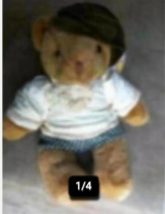 Teddy beer beweegbare armen en benen, Verzamelen, Beren en Cherished Teddies, Ophalen of Verzenden, Zo goed als nieuw, Stoffen beer
