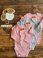 Baby gril 3x romper lange mouw roze grijs wibra maat 62/68, Nacht- of Onderkleding, Meisje, Nieuw, Ophalen of Verzenden