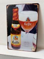 Leffe Reclamebord 30 bij 20 metaal, Ophalen of Verzenden, Zo goed als nieuw, Reclamebord, Plaat of Schild, Leffe