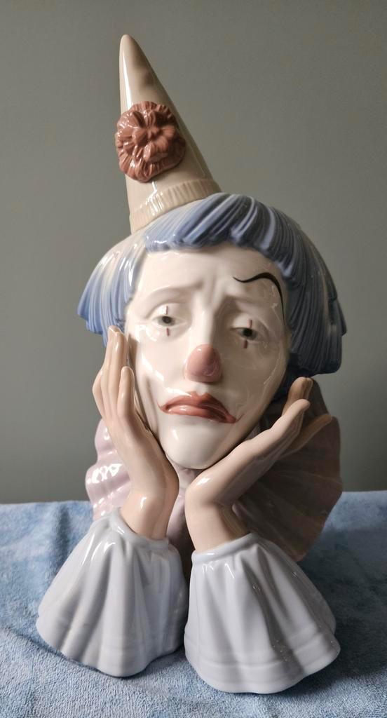 Lladro clown, Verzamelen, Beelden en Beeldjes, Zo goed als nieuw, Mens, Ophalen