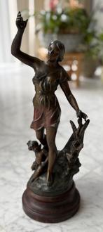 Fraai bronzen beeld van Charles Perron - Art Deco (45 cm), Antiek en Kunst, Antiek | Koper en Brons, Ophalen of Verzenden, Brons