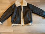 Stoere warme leren dames piloten jack, Ophalen, Zo goed als nieuw, Maat 42/44 (L), Bruin