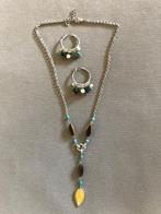 Set ketting en oorbellen., Ophalen of Verzenden, Zo goed als nieuw, Overige kleuren, Overige materialen