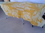 wollen DEKEN 50’er-jaren 133x190 cm geel & wolwit, Ophalen, Gebruikt, Eenpersoons, Geel