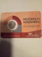 1945 P  1/10 Gulden Nederlands-Indië 1939-1945 coincard WOII, Ophalen of Verzenden, Koningin Wilhelmina, 10 cent, Zilver