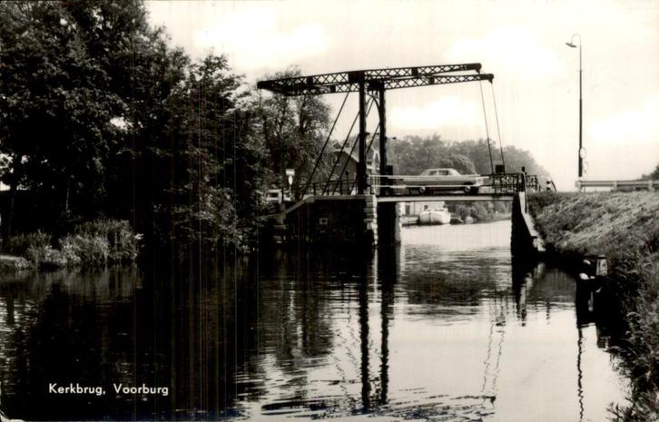 Voorburg - Kerkbrug, Verzamelen, Ansichtkaarten | Nederland, Gelopen, Zuid-Holland, Voor 1920, Ophalen of Verzenden