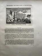 048 / Haarlem het Huis te Brederode Kopergravure 1725, Antiek en Kunst, Kunst | Etsen en Gravures, Ophalen of Verzenden