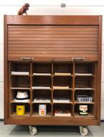 Eiken notariskast / vakkenkast in top conditie !, Gebruikt, 100 tot 150 cm, 100 tot 150 cm, Eikenhout