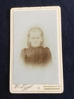 CDV, Meisje, H. v.d. Zijl, Amsterdam, Carte de Visite, Gebruikt, Foto, Ophalen of Verzenden, Voor 1940