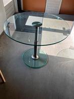 Glazen tafel 1010 Lift van Draenert, Huis en Inrichting, Tafels | Salontafels, Ophalen, Rond, 50 tot 100 cm, Minder dan 50 cm