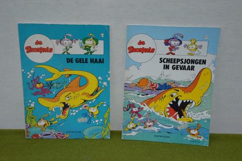 2 vintage stripboeken van de Snorkels de TV serie jaren 80, Verzamelen, Film en Tv, Gebruikt, Tv, Beeldje, Replica of Model, Ophalen of Verzenden