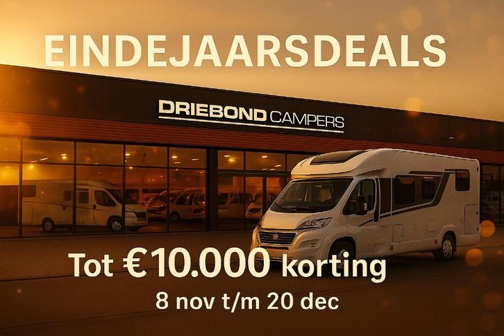 Eindejaarsdeals Driebond Campers – tot €10.000 korting!, Caravans en Kamperen, Campers, Bedrijf, tot en met 4, Buscamper of Camperbus