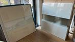 IKEA besta vitrine deuren hoogglans wit, Ophalen, Zo goed als nieuw, 25 tot 50 cm, Minder dan 100 cm