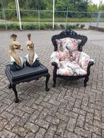 Unieke barok fauteuile opnieuw gestoffeerd, Huis en Inrichting, Fauteuils, Ophalen, Zo goed als nieuw, 75 tot 100 cm