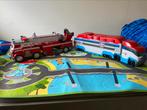 Grote Paw Patrol set + bus, uitkijktoren, brandweer en meer, Verzamelen, Speelgoed, Zo goed als nieuw, Ophalen