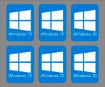 Set van 6 Windows 10 Stickers, Computers en Software, Besturingssoftware, Ophalen of Verzenden, Nieuw