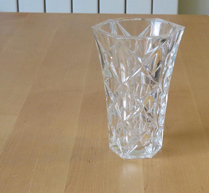 Kristallen Vaas - Vintage, Huis en Inrichting, Woonaccessoires | Vazen, Gebruikt, Overige kleuren, Minder dan 50 cm, Glas, Ophalen