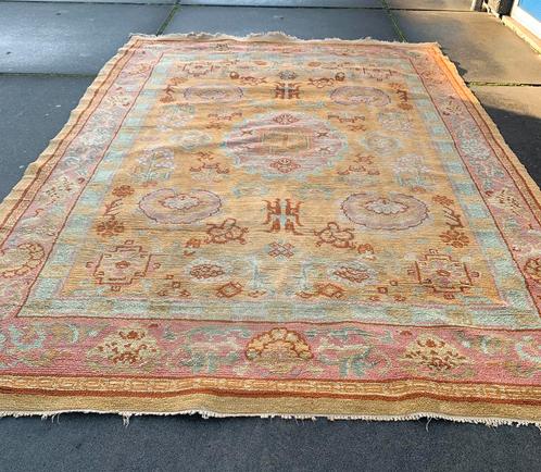 Groot geleefd Oosters tapijt,handgeknoopt,370x250, Huis en Inrichting, Stoffering | Tapijten en Kleden, Gebruikt, 200 cm of meer